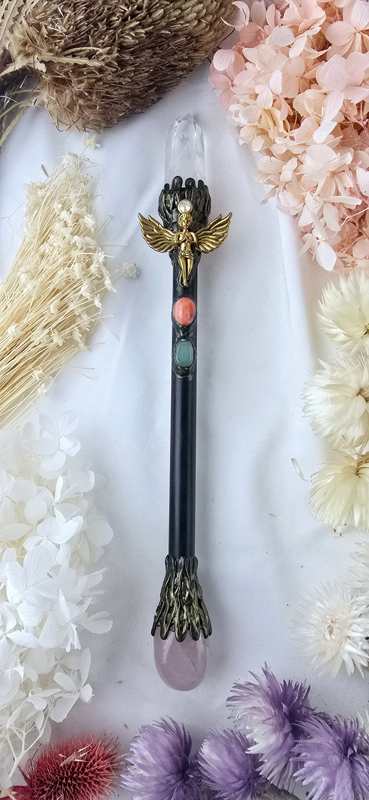 Clear Quartz Angel Wand