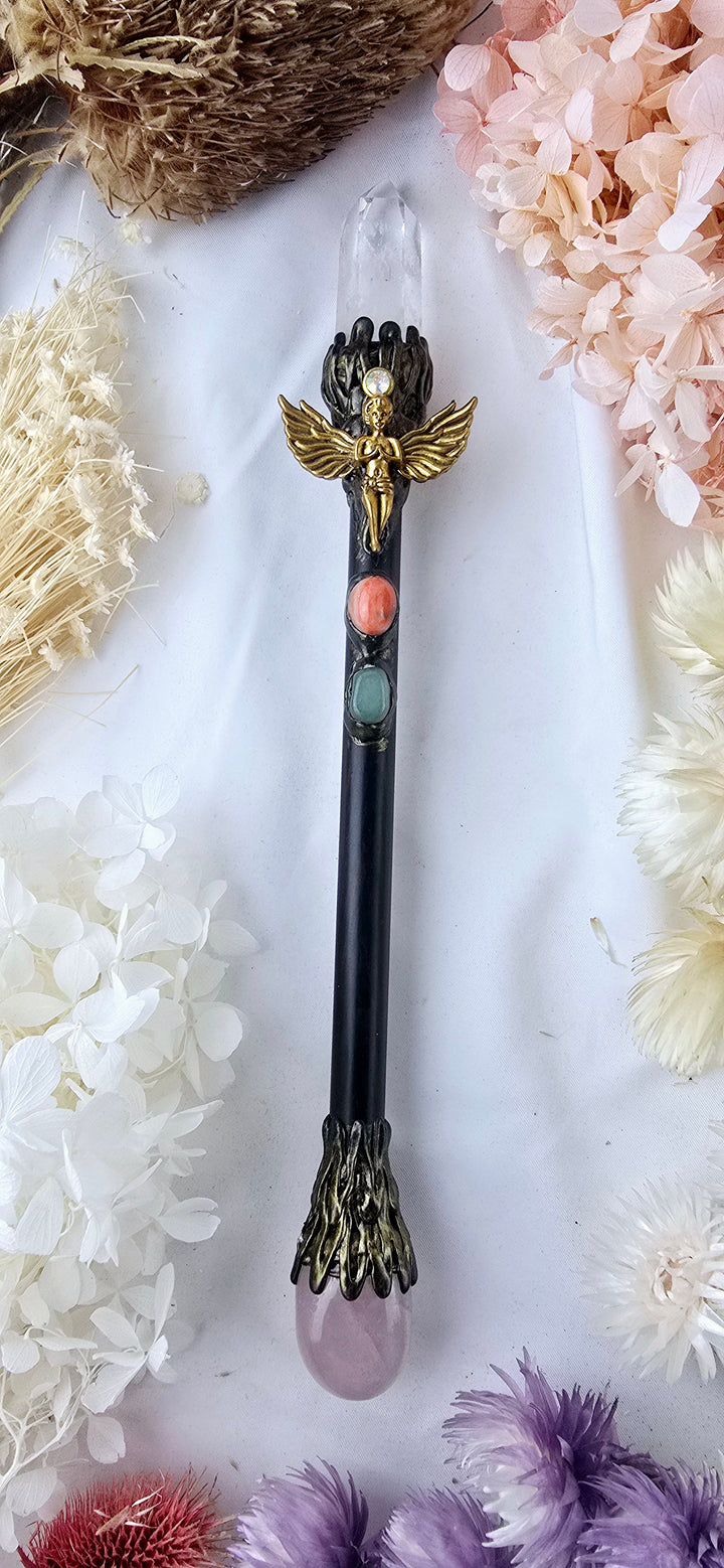 Clear Quartz Angel Wand