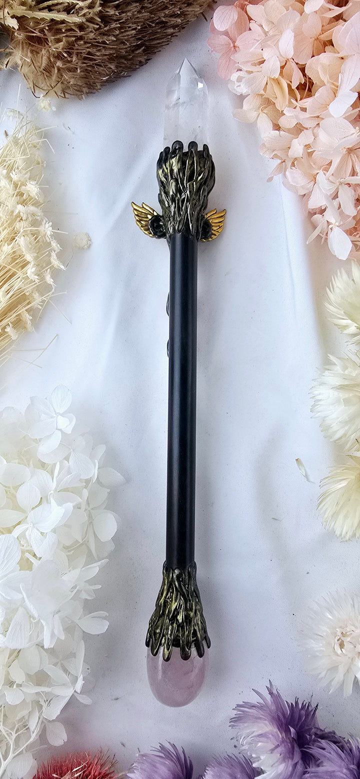 Clear Quartz Angel Wand