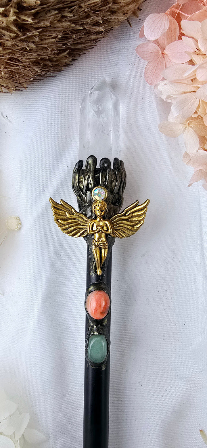 Clear Quartz Angel Wand