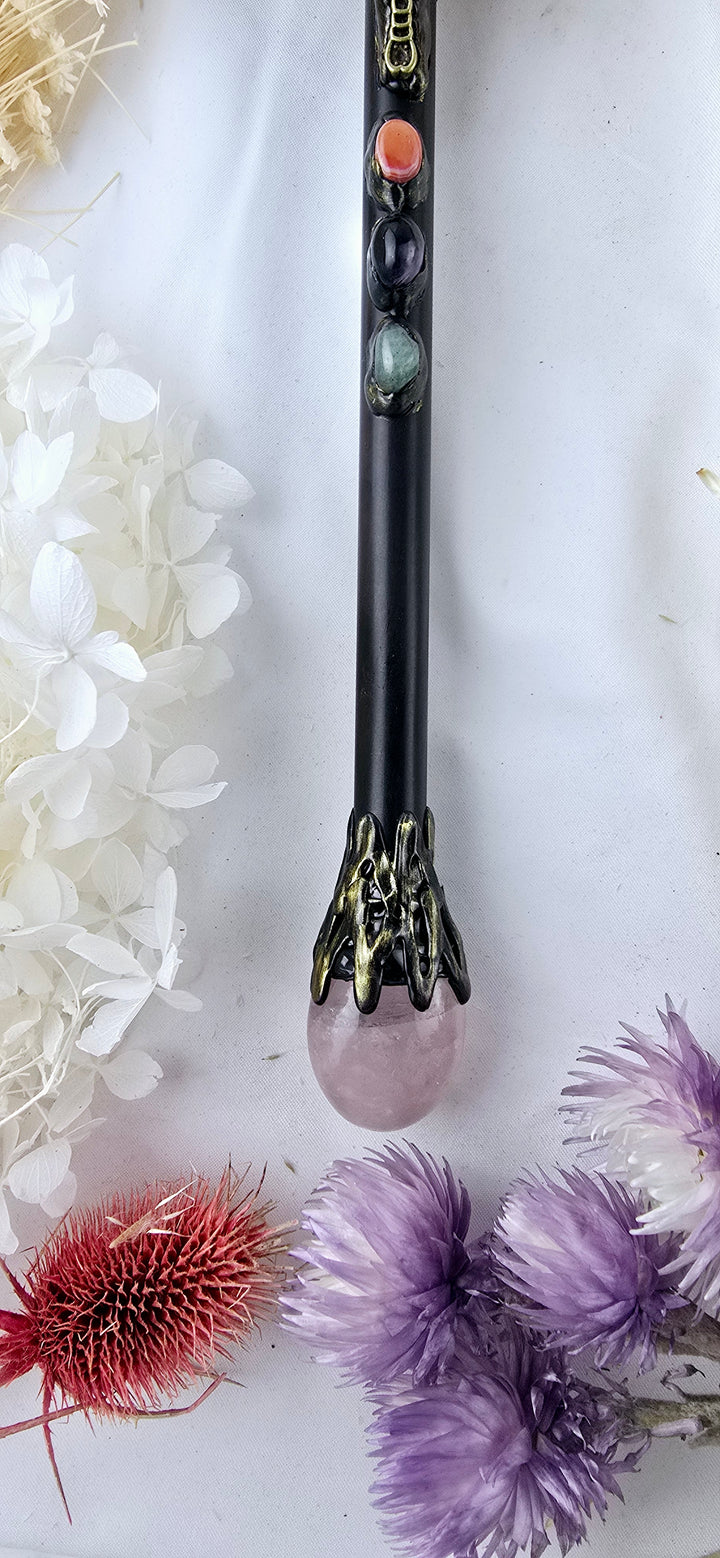 Clear Quartz Dragonfly Wand