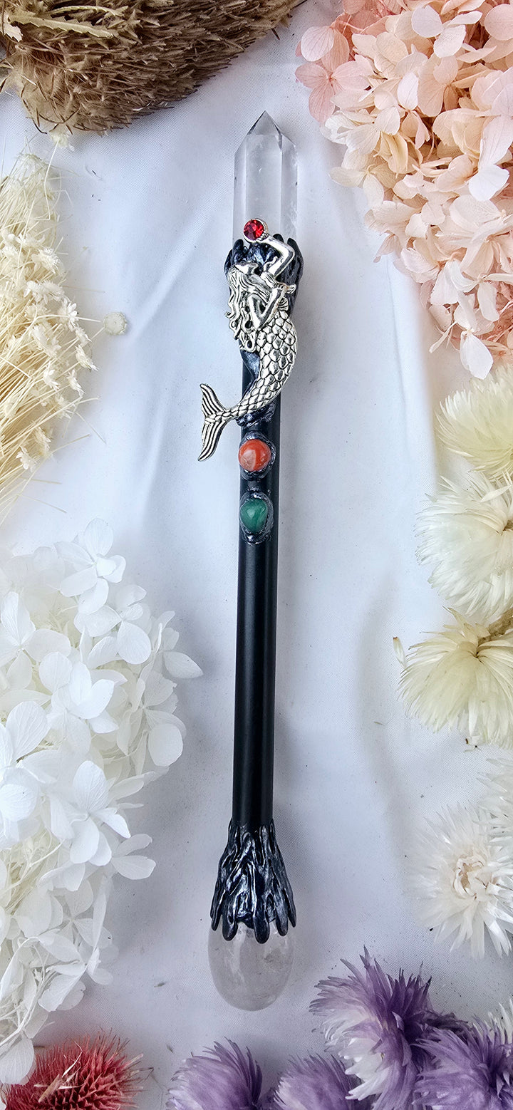 Clear Quartz Mermaid Wand