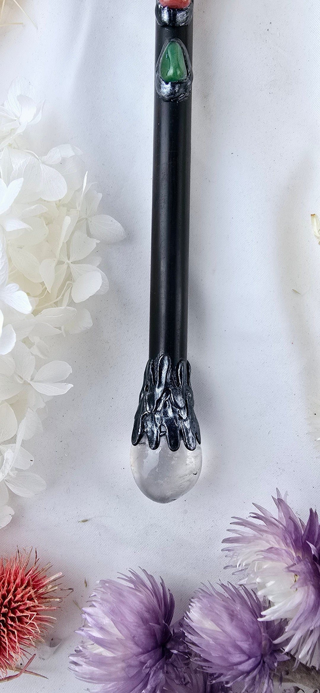 Clear Quartz Dragon Wand