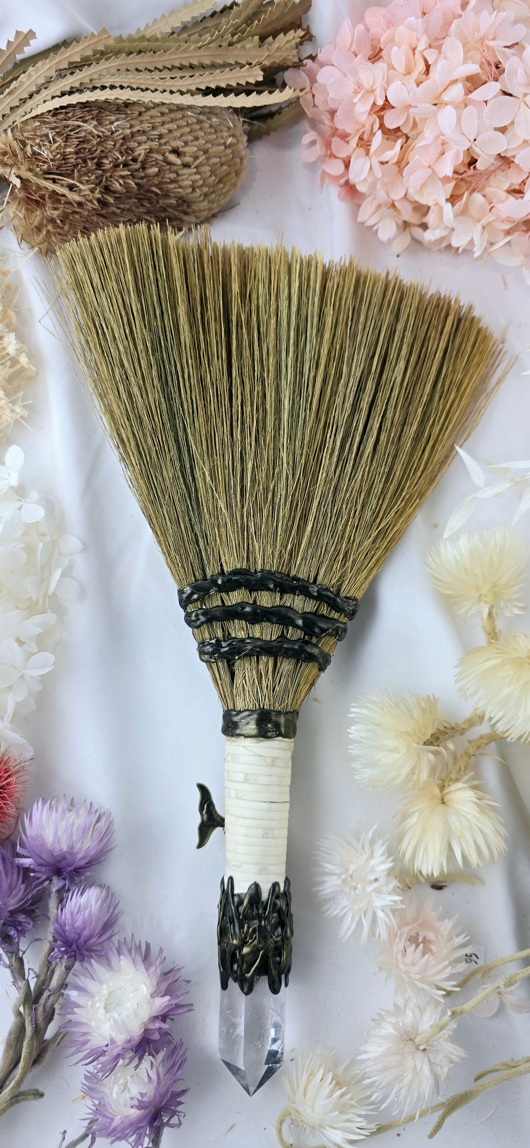 Clear Quartz Mermaid Besom