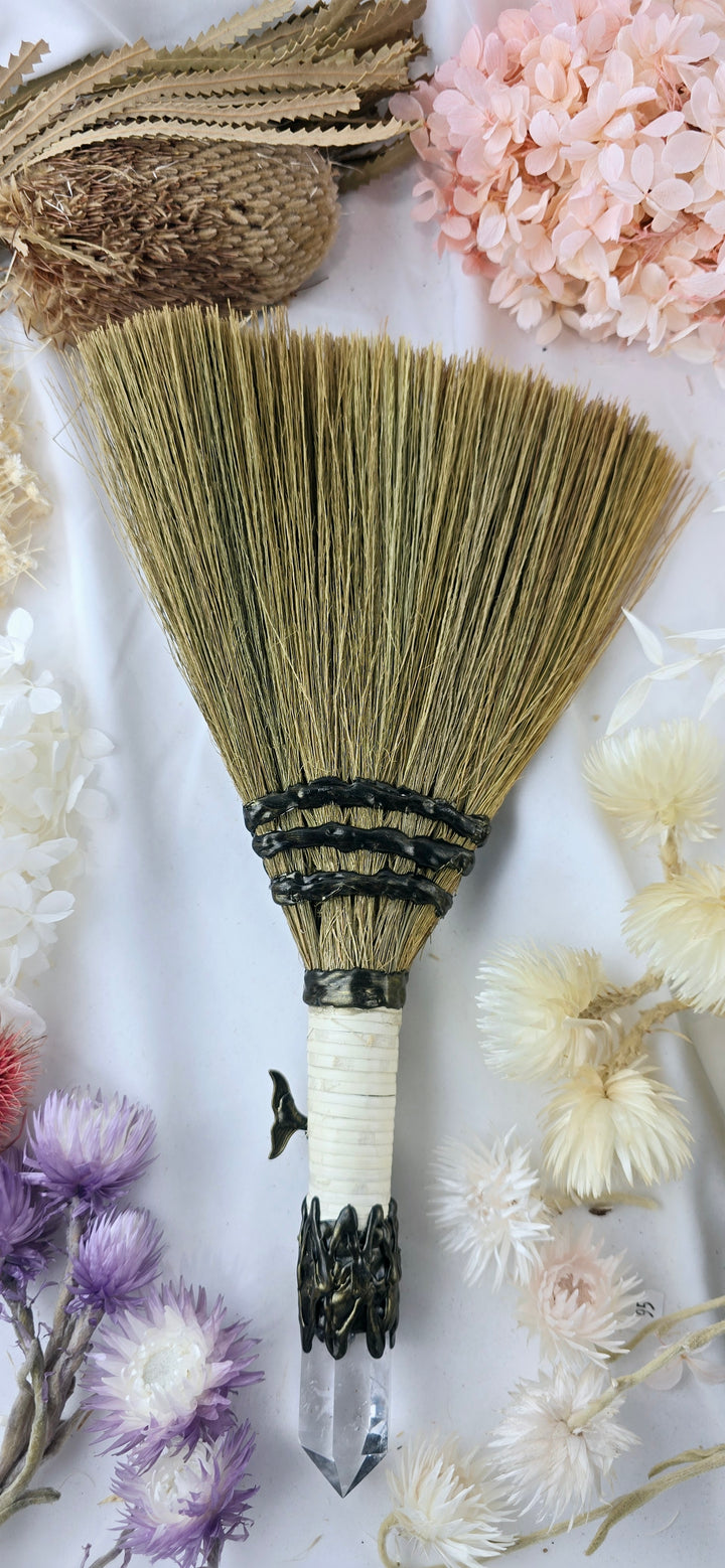 Clear Quartz Mermaid Besom