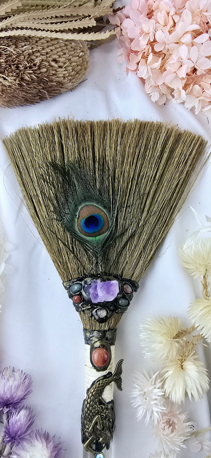 Clear Quartz Mermaid Besom