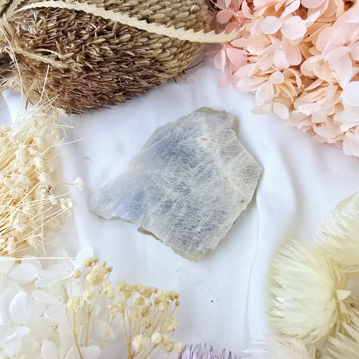 Moonstone Slice (with blue flash)