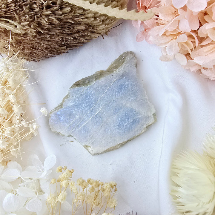 Moonstone Slice (with blue flash)