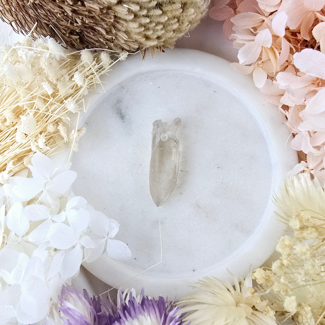 Lemurian Smoky Quartz Laser Pendant