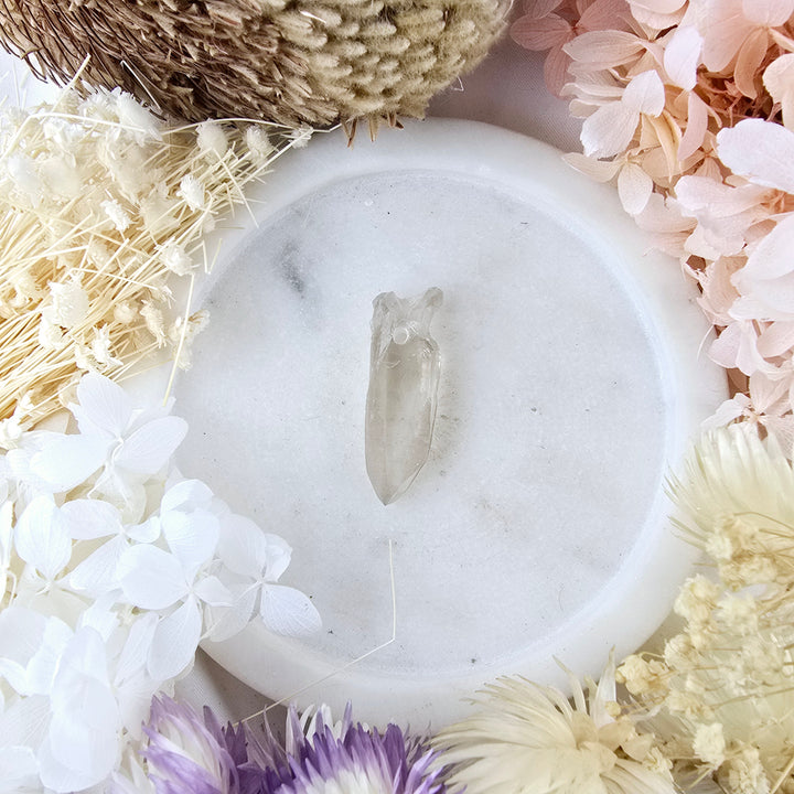 Lemurian Smoky Quartz Laser Pendant