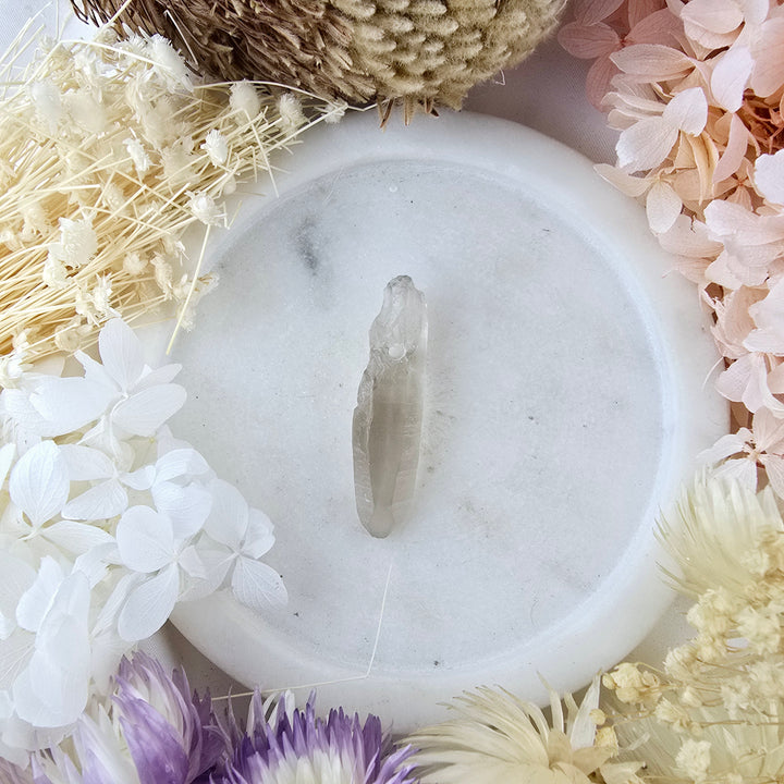 Lemurian Smoky Quartz Laser Pendant