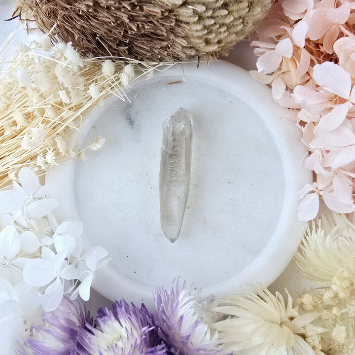 Lemurian Smoky Quartz Laser Pendant