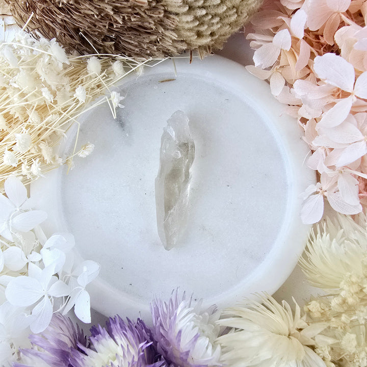 Lemurian Smoky Quartz Laser Pendant