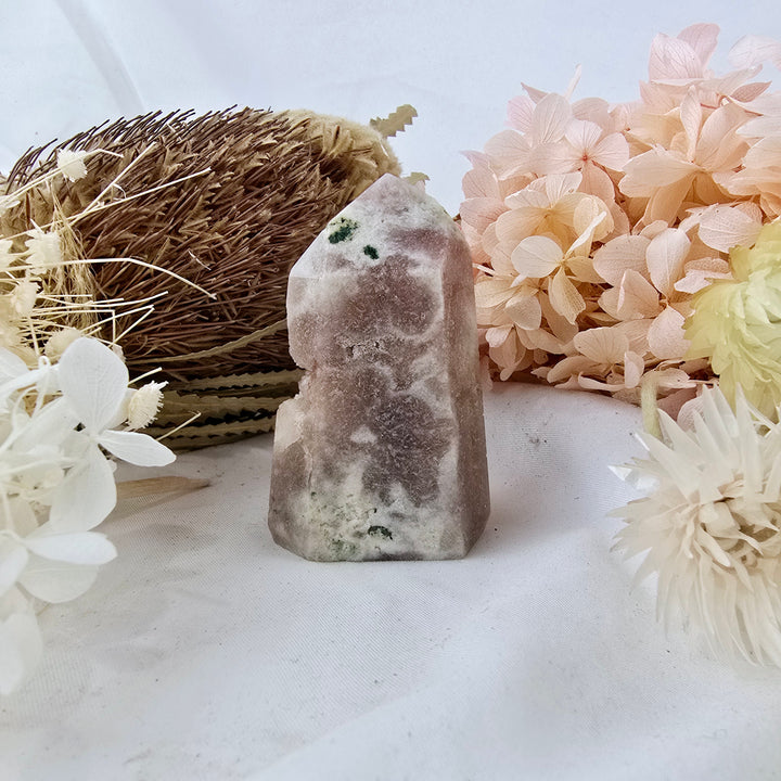 Pink Amethyst Druzy Tower