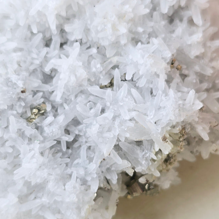 Pyrite on Quartz Cluster