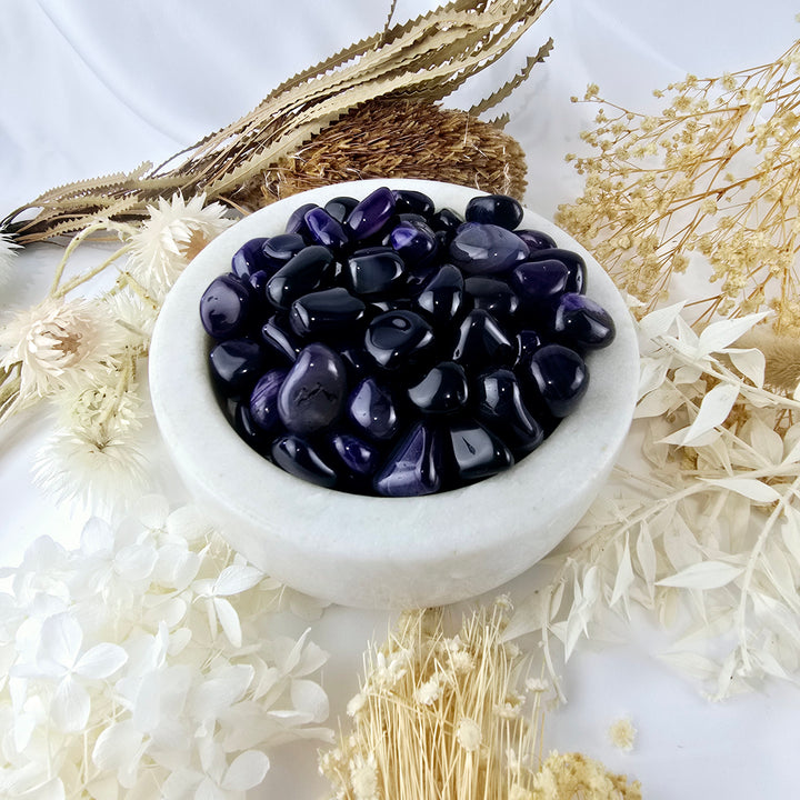 Purple Agate Small Tumbled Stone