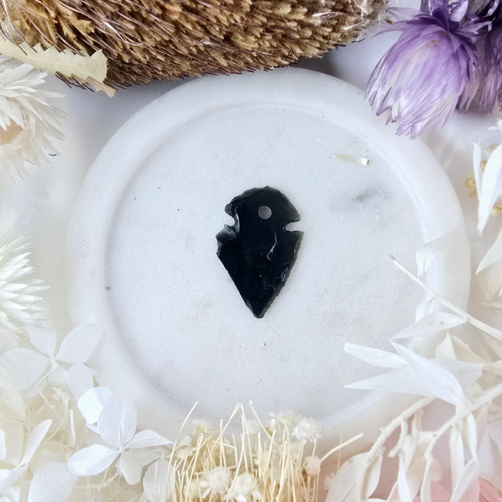 Black Obsidian Arrowhead Pendant