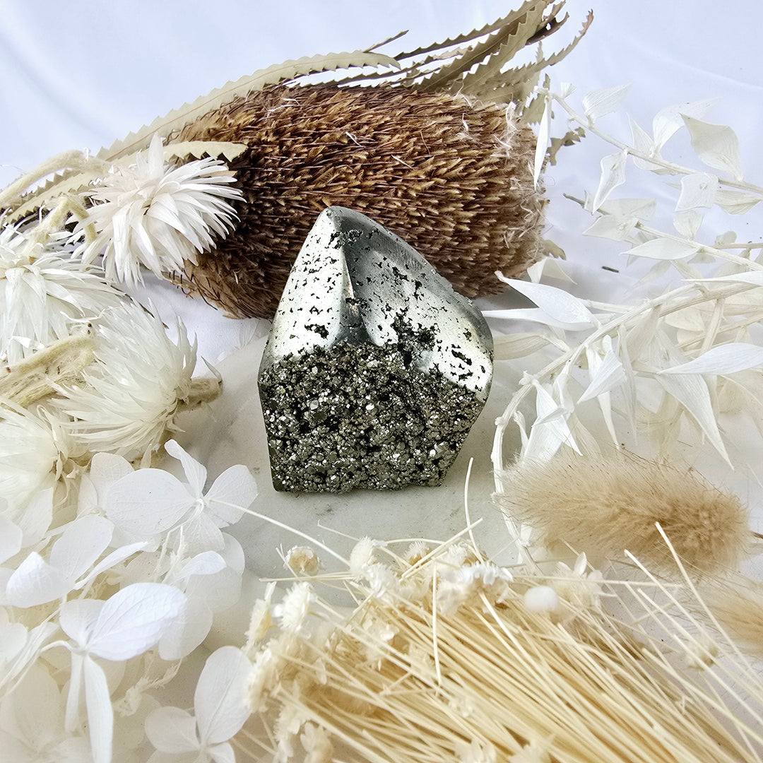 Pyrite Natural Tower