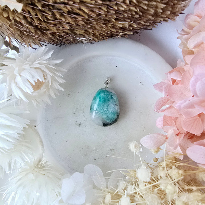 Emerald Tumbled Pendant