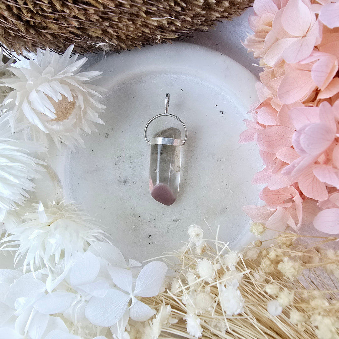 Lithium Quartz Phantom Pendant
