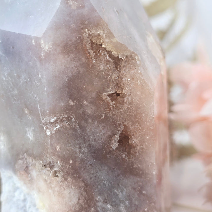 Pink Amethyst Druzy Tower