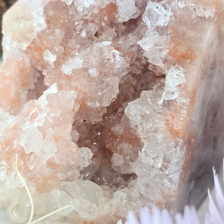 Pink Amethyst Druzy Tower