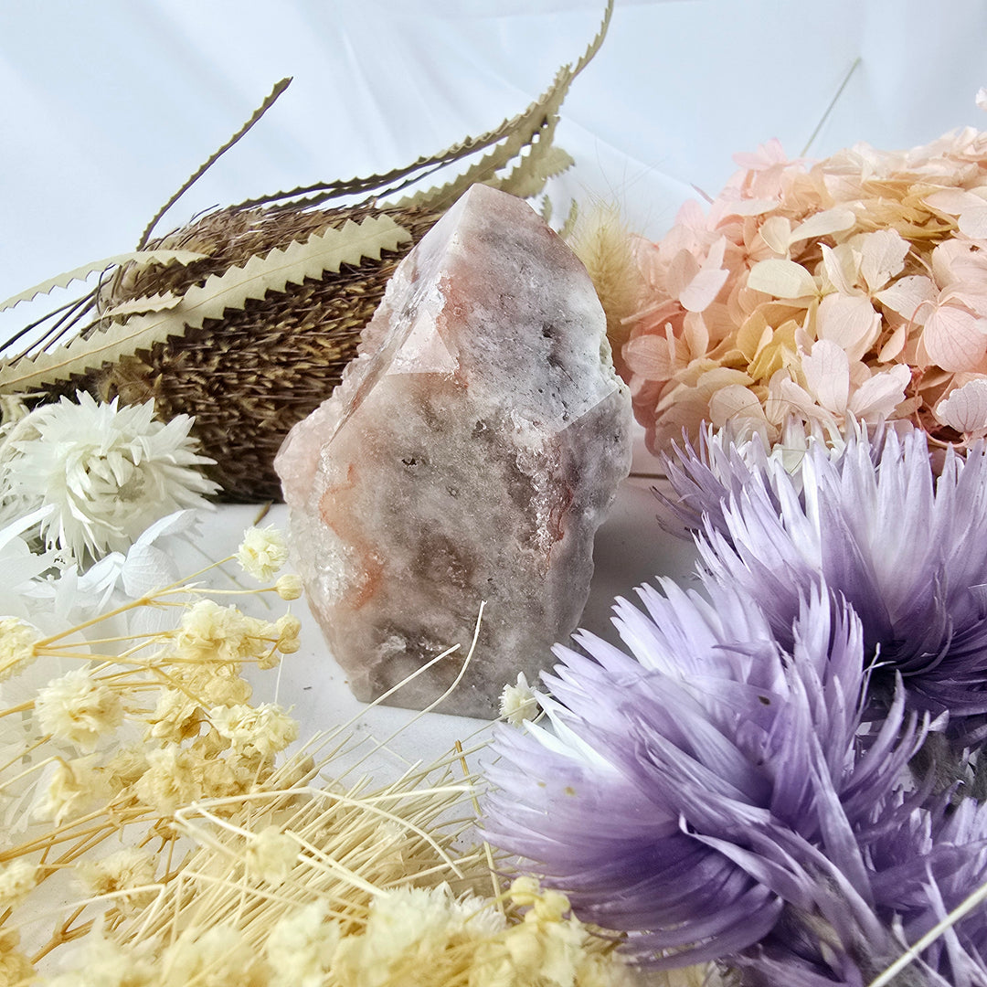 Pink Amethyst Druzy Tower