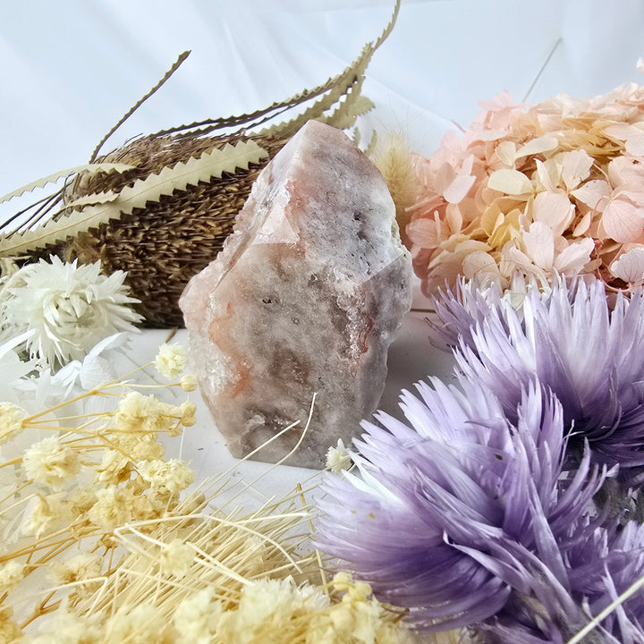 Pink Amethyst Druzy Tower