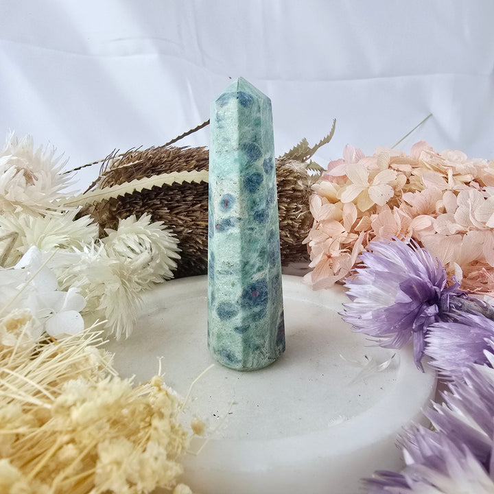 Ruby Fuchsite Tower