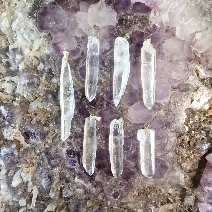 Clear Quartz Natural Pendant