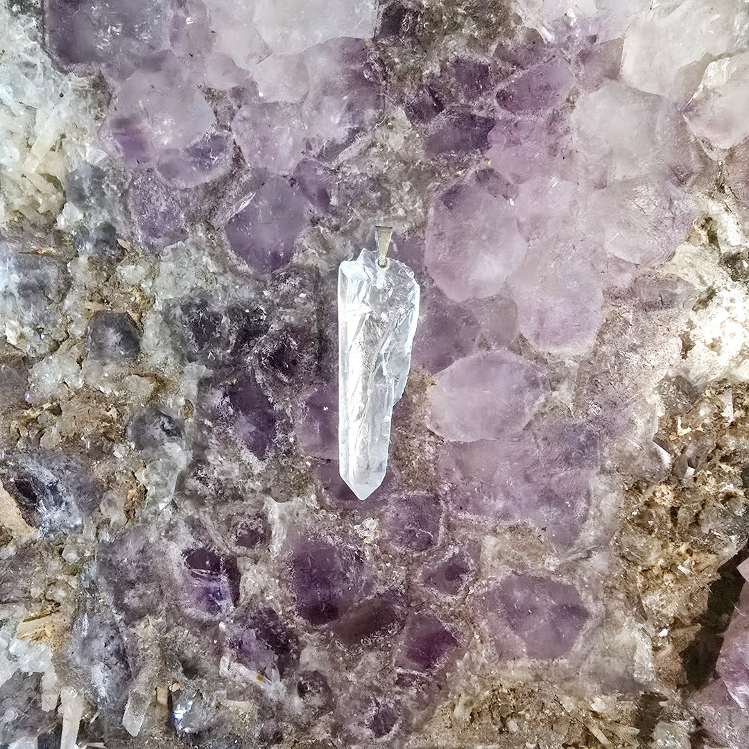 Clear Quartz Natural Pendant
