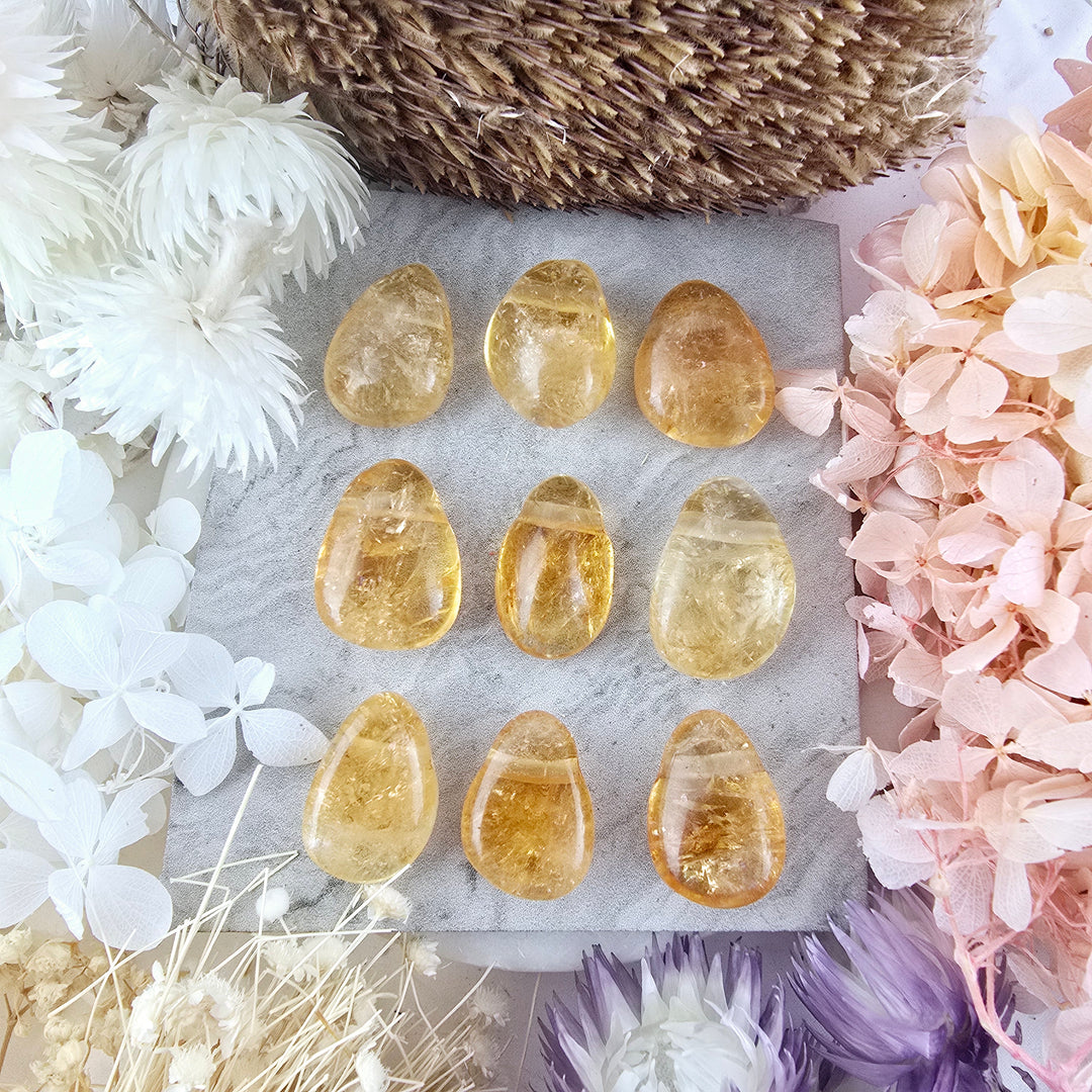 Citrine Tumbled Pendant