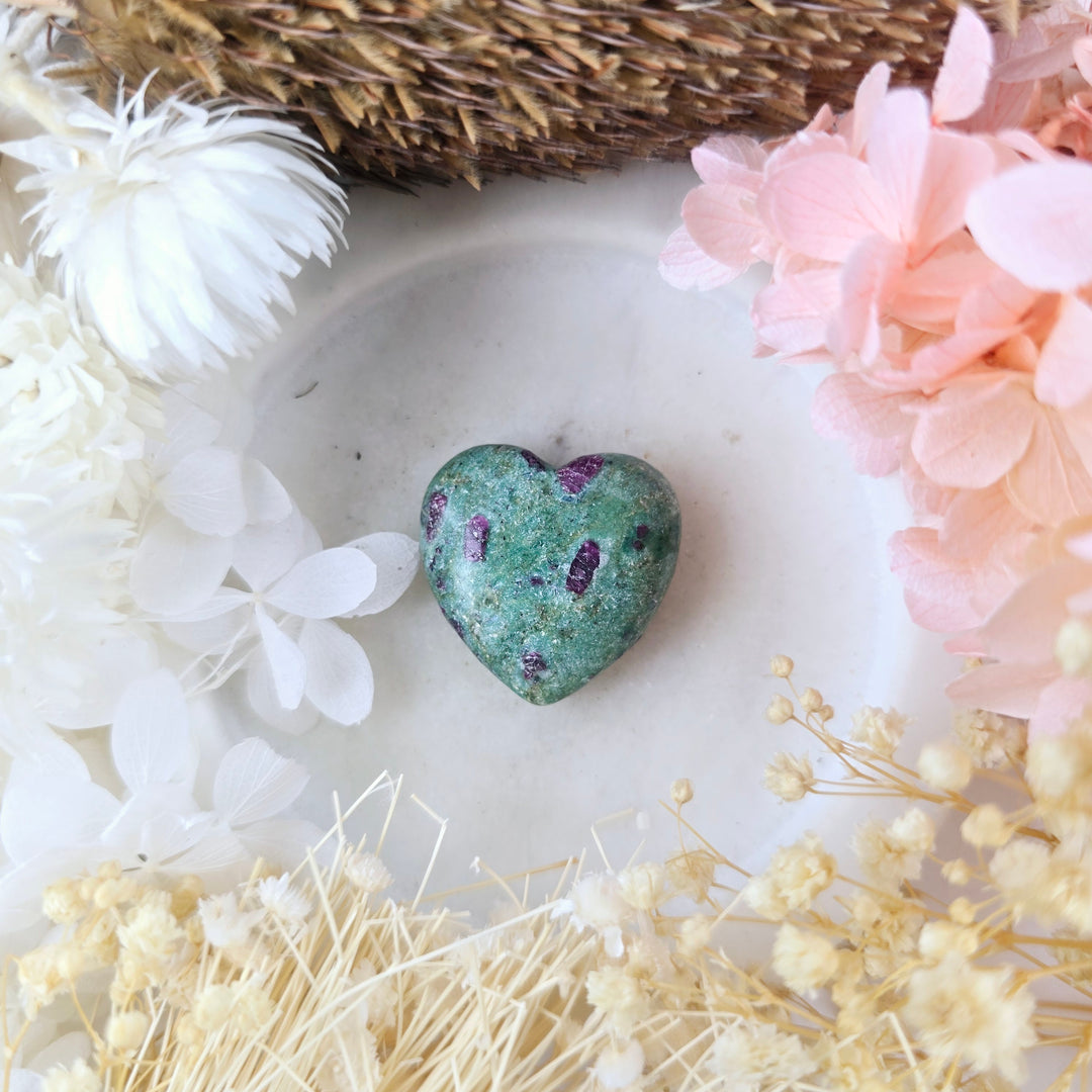Ruby Fuchsite Heart