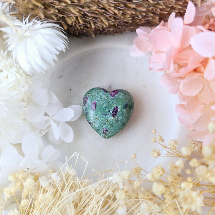 Ruby Fuchsite Heart