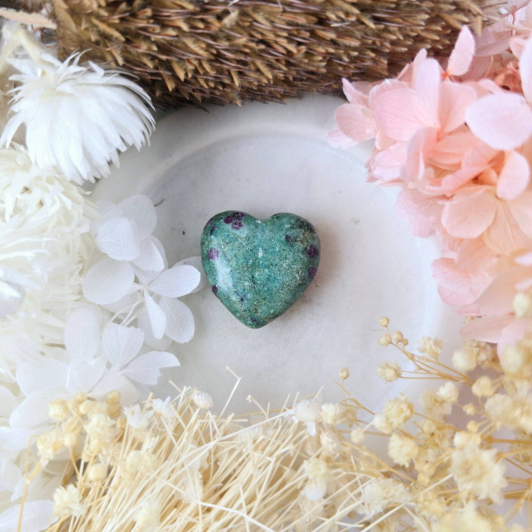 Ruby Fuchsite Heart