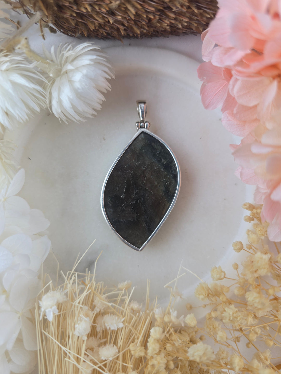 Labradorite Silver Pendant