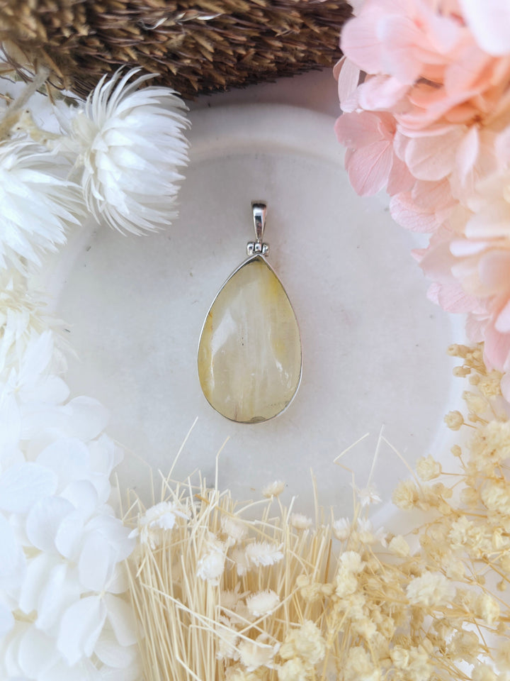 Golden Healer Silver Pendant