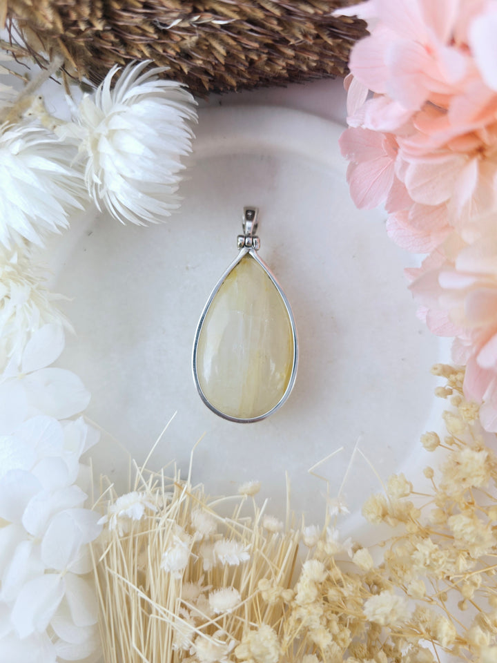 Golden Healer Silver Pendant