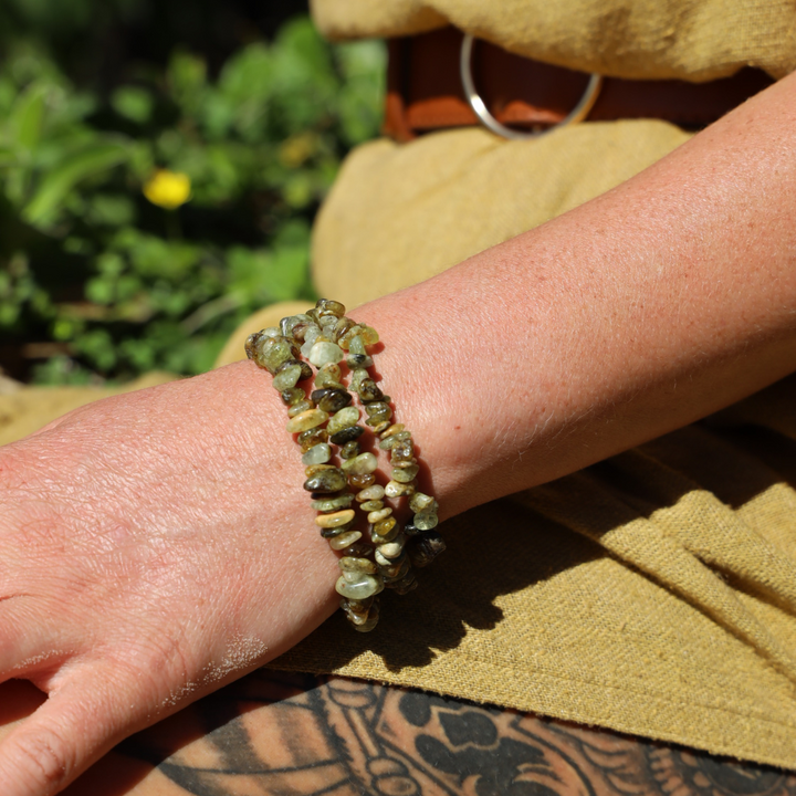 Green Garnet Bracelet - Chip