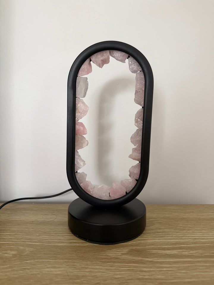 Rose Quartz Star Gate Lamp