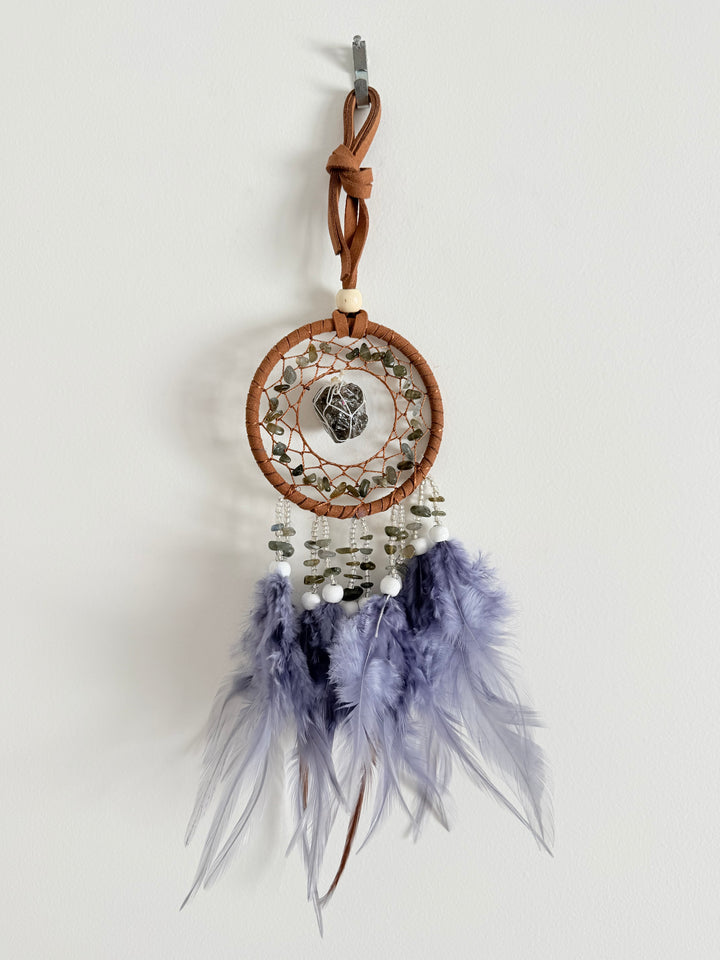 Labradorite & Smoky Quartz Dream Catcher