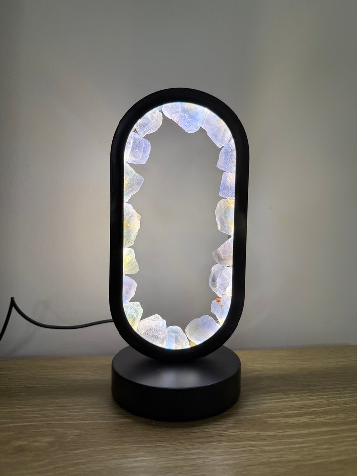 Blue Fluorite Star Gate Lamp