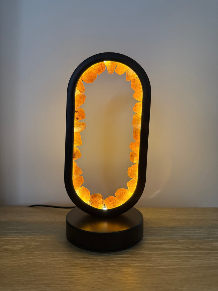 Yellow Fluorite Star Gate Lamp