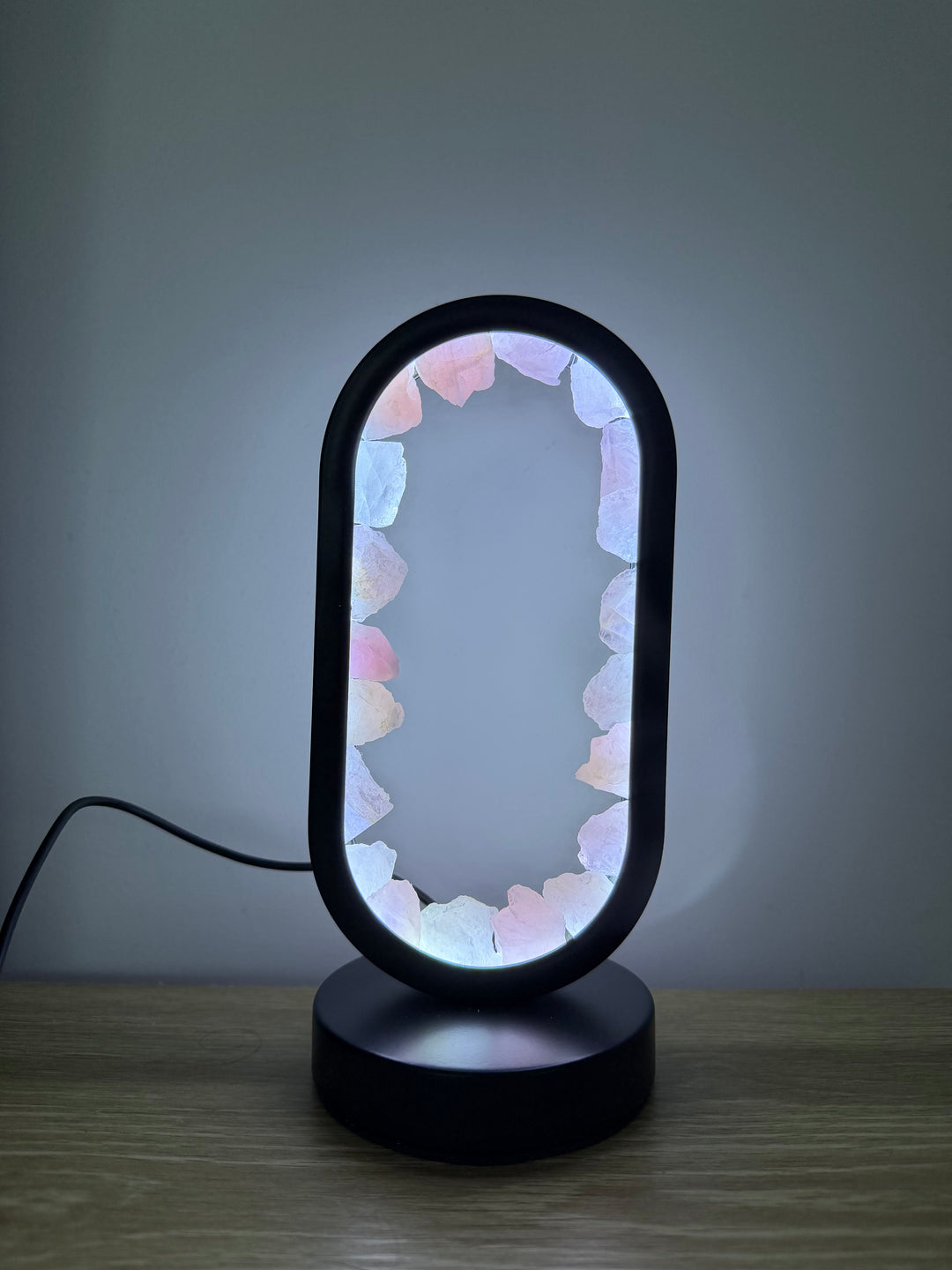 Rose Quartz Star Gate Lamp