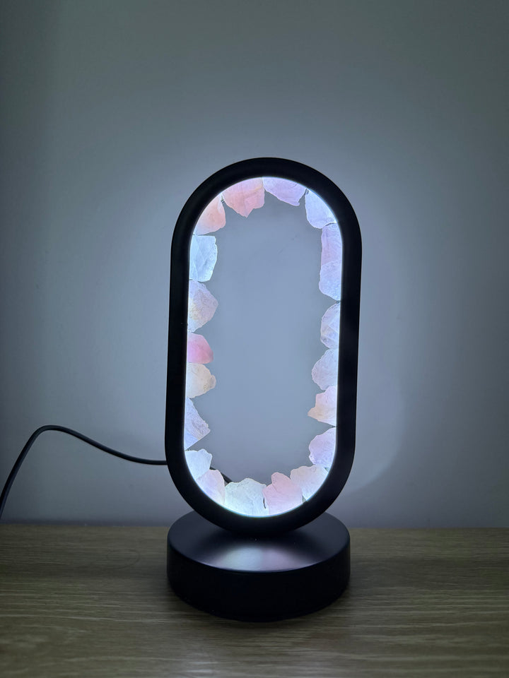Rose Quartz Star Gate Lamp