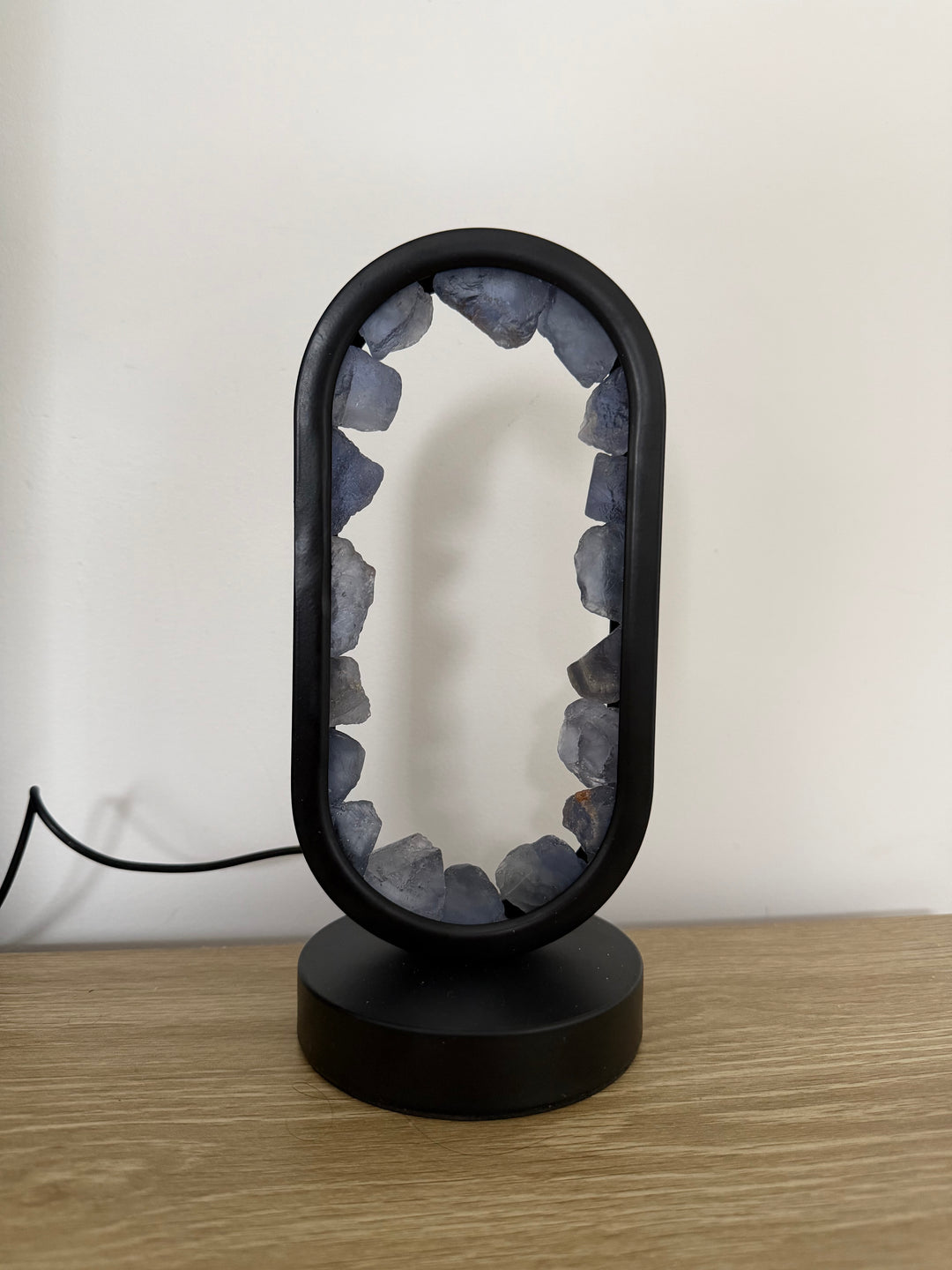 Blue Fluorite Star Gate Lamp