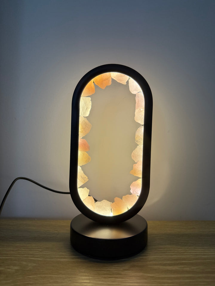 Rose Quartz Star Gate Lamp