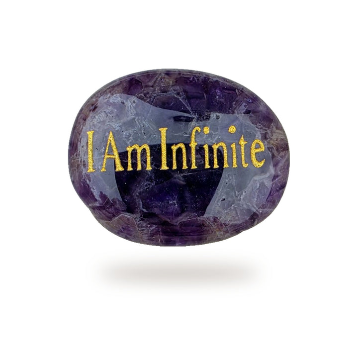 I Am Infinite Amethyst Affirmation Crystal