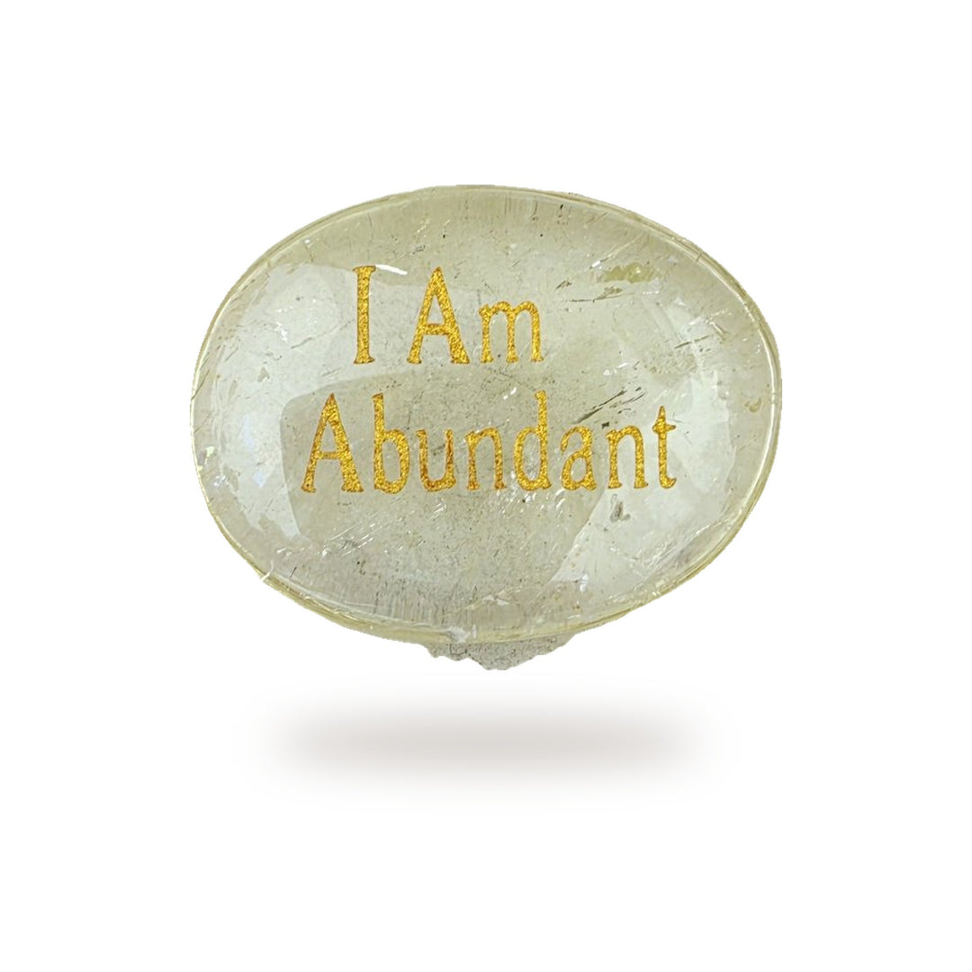 I Am Abundant Citrine Affirmation Crystal
