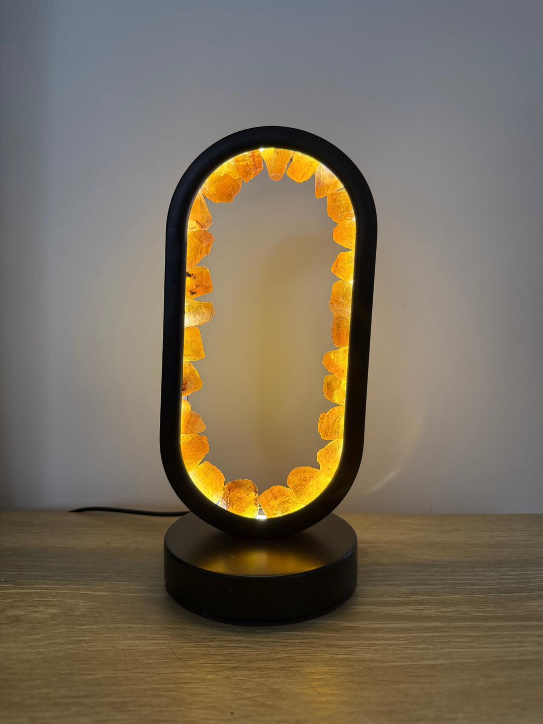 Yellow Fluorite Star Gate Lamp